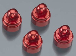 TRAXXAS ... SHOCK CAPS ALUM RED (4) 3767X