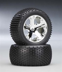 TRAXXAS ... TIRES/WHEELS ASSEM REAR 2.8