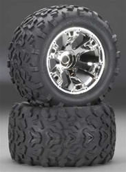 TRAXXAS 5674... MAXX TIRES/GEODE WHLS (2)