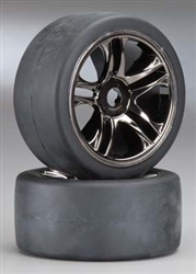 TRAXXAS ... TIRES/WHEELS ASSM REAR (2