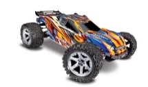 TRAXXAS ANGE... RUSTLER 4X4 VXL ORANGE