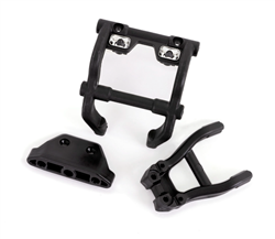 TRAXXAS ... WHEELIE BAR MOUNT/SKIDPLTE BLK