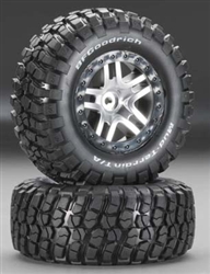 TRAXXAS 6873... TIRE/WHL ASSY GLUED SL4X46873