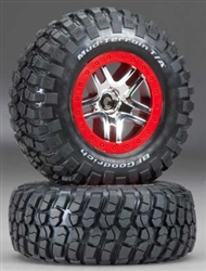 TRAXXAS ... TIRE/WHL ASSY GLUD SL4X46873R