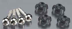 TRAXXAS ... PIVOT BALLS/CAPS (4)     7033