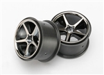 TRAXXAS 7172A... WHEELS GEMINI BLK CHROME