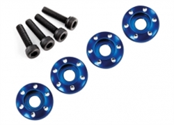 TRAXXAS ... WHEEL NUT WASHER, ALUM, BLUE