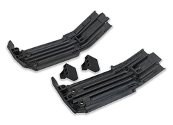 TRAXXAS ... SKIDPLATEFRONT (1) REAR (1)/ RUBBER IMPACT CUSHION 2