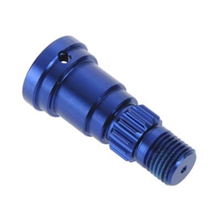 TRAXXAS ... STUB AXLE ALUMINUM BLUE ANODIZ 6S