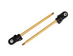 TRAXXAS ... SHAFT GTX SHOCK TIN-COATED (2) ASSEMBLED WITH ROD ENDS AN