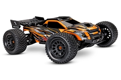 TRAXXAS NG... XRT B/L ELECTRIC 8S RACE TRUCK ORANGE WITH TQI TRAXXAS LINK
