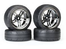 TRAXXAS ... TIRES & WHEELS ASSEM GLUED RESPONSE TIRES (4)