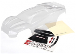 TRAXXAS ... BODY E-REVO 2 (CLEAR, REQUIRES PAINTING