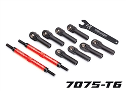 TRAXXAS ... TOE LINKS E-REVO VXL (TUBES RED-ANODIZED 7075-T6 ALUMINUM