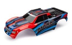 TRAXXAS ... BODY MAXX RED (PAINTED)/ DECAL SHEET