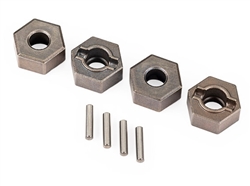 TRAXXAS ... WHEEL HUBS 12MM HEX (STEEL) EXTREME HEAVY DUTY (4)/ 2X9.8M
