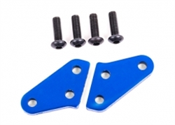 TRAXXAS ... STEERING BLOCKS LEFT & RIGHT STEERING BLOCK ARMS ALUM BLUE