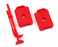TRAXXAS ... FUEL CANISTERS (LEFT & RIGHT)/ JACK (RED) (FITS #9712 BODY)