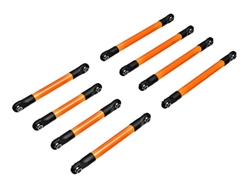 TRAXXAS ... SUSPENSION LINK SET 6061-T6 ALUMINUM (ORANGE-ANODIZED)