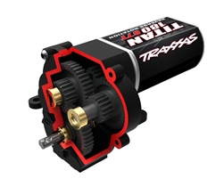 TRAXXAS ... TRANSMISSION COMPLETE (HIGH RANGE (TRAIL) GEARING) (16.6:1
