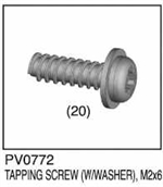 THUNDER TIGER PV0772... BT P./W SCREW(20) M2x6