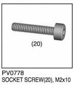 THUNDER TIGER PV0778... SOCKET SCREW(20) M2x10