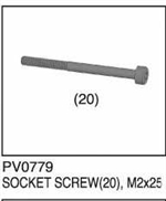 THUNDER TIGER PV0779... SOCKET SCREW(20) M2x25