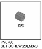 THUNDER TIGER PV0780... SET SCREW(20) M3x3