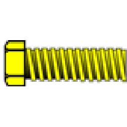 WOODLAND SCENICS H876... 2-56 1/2" HEX HEAD MACHINE SCREW (5)