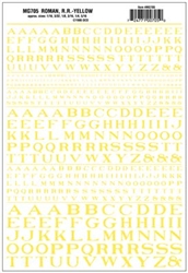 WOODLAND SCENICS ... D/T ROMAN RR YELLOW6 SIZES