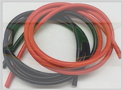 WERPA ... WIRE SILICONE 12awg RED/BLACK 3' each