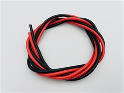 WERPA ... WIRE SILICONE 16awg RED/BLACK 3' each