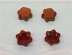 WERPA ... DIRT SHIELD WHEEL NUTS 17MM RED