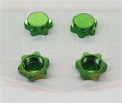 WERPA ... DIRT SHIELD WHEEL NUTS 17MM GREEN