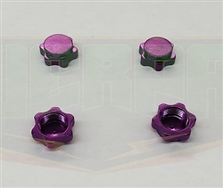 WERPA ... DIRT SHIELD WHEEL NUTS 17MM PURPLE