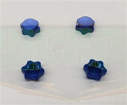 WERPA ... DIRT SHIELD WHEEL NUTS 17MM NAVY BLUE