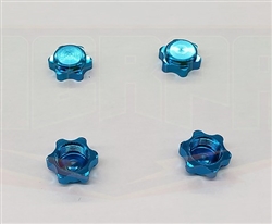 WERPA ... DIRT SHIELD WHEEL NUTS 17MM LIGHT BLUE