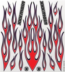 XXX MAIN ... SCARLET FIRE (FLAMES) LARGE DECAL