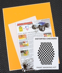 XXX MAIN ... DISTORTED CHECKERS PAINT MASK