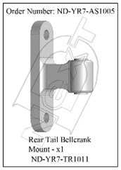 CURTIS YOUNGBLOOD YR7AS1005... REAR TAIL BELLCRANK MOUNT R7