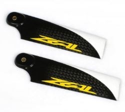 ZEAL ROTOR BLADES ... ZEAL C/F TAIL BLADE 95mm YELLO