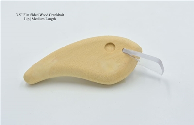 3.5" Flat Sided CrankBait Wood Body (1/2" thick)