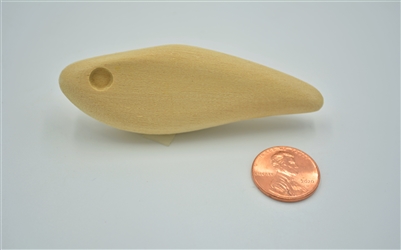 3.0" Flat Sided Lipless CrankBait Wood Body  (1/2" thick)