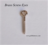 Brass Screw Eyes - Nickel Plated