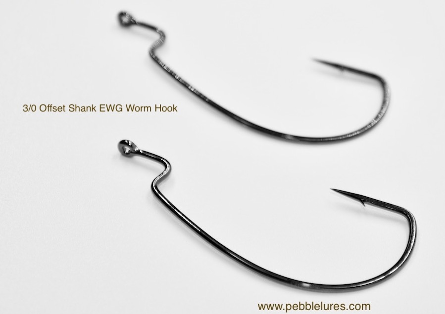 GamakatsuÂ® Offset Shank, Extra Wide Gap Worm Hooks for Soft Baits
