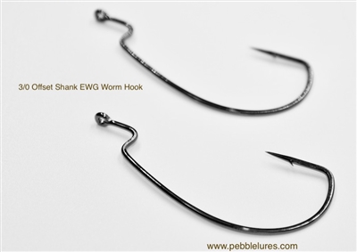 GamakatsuÂ® Offset Shank, Extra Wide Gap Worm Hooks