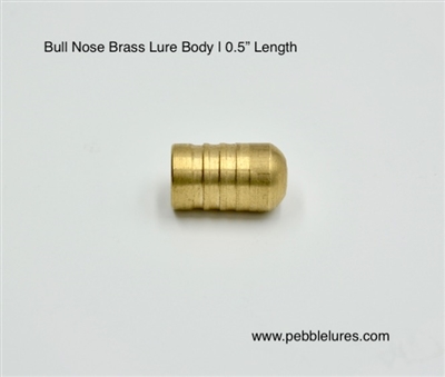 Bull Nose Brass Lure Bodies for Inline Spinners