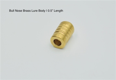 Bull Nose Brass Lure Bodies for Inline Spinners