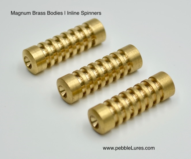 Magnum Brass Lure Bodies for Inline Spinners