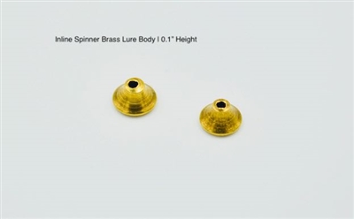 InLine Spinner Lure Shaft Brass Body (0.1")